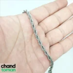 دستبند طرح طنابی استیل کد 2542 - Image 3